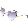 thumbnail image 4 of Gafas de sol para mujer Sunnimix Sin Montura Corazón UV400 Gris, 4 of 6