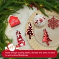 thumbnail image 6 of Januofit  70pcs Christmas Tree Balls Ornaments, Colorful Shatterproof Plastic Christmas Tree Ornaments, Xmas Decorative Baubles for Christmas Tree Decorations with Hanging Strings, Red & White, 6 of 6