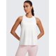 thumbnail image 2 of Camiseta sin mangas CRZ YOGA Racerback Yoga para mujer, color blanco, talla XS, 2 of 6