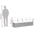 thumbnail image 2 of vidaXL Garden Sofa Beige PE rattan 4-Seater Modular Garden Sofa, 2 of 2