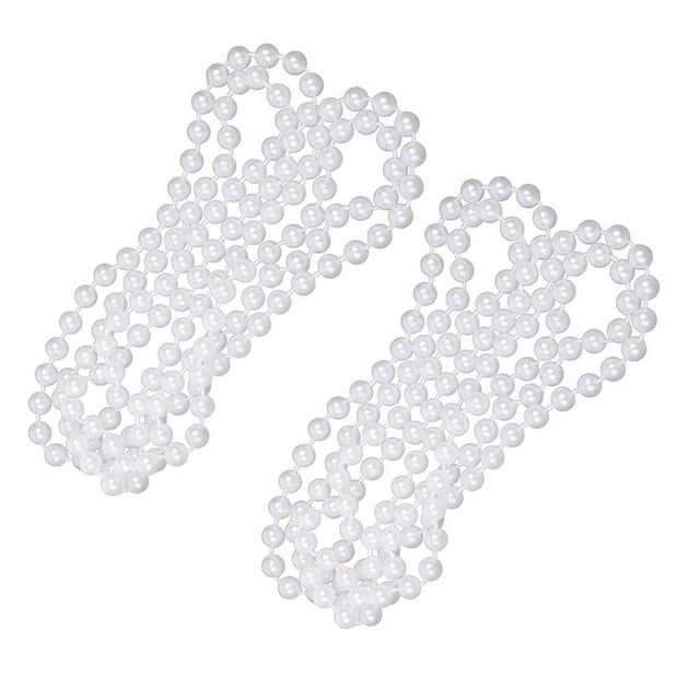 2x Collar de de Agua Dulce Cultivadas Naturales de 7 Mm para Mujer, Joyería de Disfraces