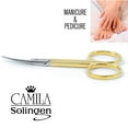 thumbnail image 5 of 3.5" Gold Plated Curved Pointed Tip Cuticle Scissors, 5 of 9