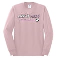 thumbnail image 2 of Wild Bobby Life Is Miami Soccer GOAT Sports Men Long Sleeve Shirt, Light Pink, Small, 2 of 5