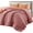 Dusty Pink, variant on Comforter Duvet Insert - Quilted Comforters Queen Size, All Season Duvet, GentleSoft Down Alternative Bedding, with 8 Tabs, Gifts for Women/Men, Linen, Queen 88 x 88 Inches