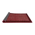 thumbnail image 2 of Ahgly Company Indoor Square Checkered Red Modern Area Rugs, 8' Square, 2 of 4