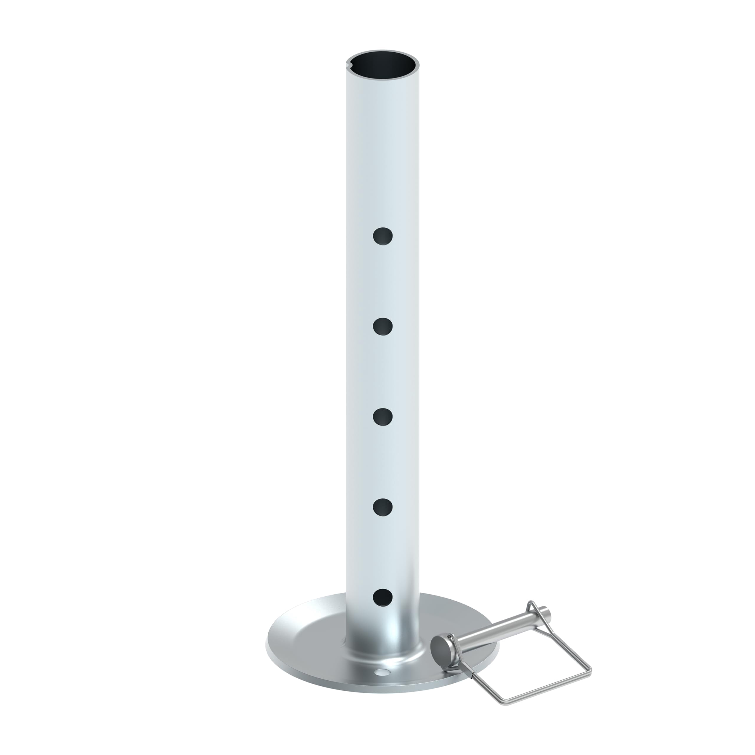 TOWKING A Frame Trailer Jack with Drop Leg, 15" Vertical Travel, 2000 lbs, for RV, Trailer and More, Black