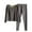 Gray, variant on Ashirexll Thermal Underwear for Women Tight Round Neck Cotton Wool Thermal Underwear Cotton Womens Long Underwear Sets Black XXL