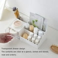 thumbnail image 2 of Solución de almacenamiento de maquillaje para sombras, correctores, polvos y esmaltes de uñas, organizador de escritorio versátil compacto de 9,65" x 4,8" x 3,67", 2 of 7