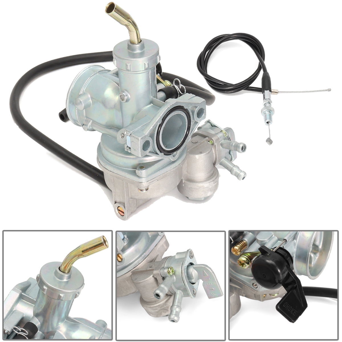 Carburetor & Throttle Cable FOR Honda ATV ATC70 90 110 125 TRX125 M CA21+CB33 