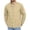 Khaki, variant on Men Mandarin Stand Collar Loose Thin Jacket, Light Micro Wrinkle Quick Dry Breathable Long Sleeve Snap Button Outdoor Utility Shacket Jacket with Big Pockets Army Green
