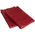 thumbnail image 1 of 400-Thread Count 100% Egyptian Cotton Elegant Solid Pillowcase Set Burgundy / King, 1 of 1