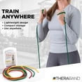 thumbnail image 5 of THERABAND Resistance Tubes, Beginner Set, Yellow, Red, and Green, 5 ft Latex Tubing, Home or Clinic Use, Cut-to-Fit, Color-Coded Resistance Bands for Upper & Lower Body Workouts, 5 of 15