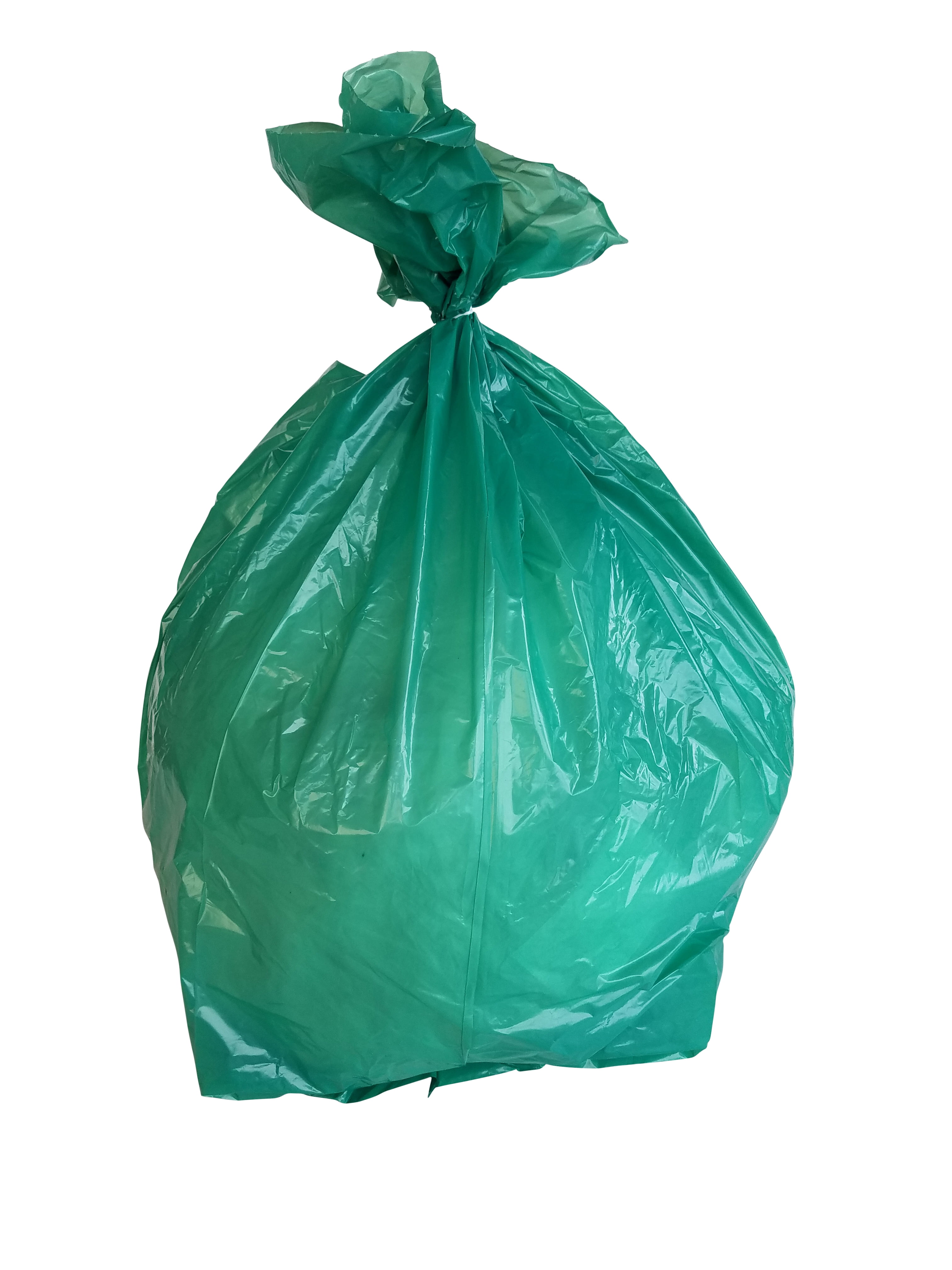 PlasticMill 12-16 Gallon, Green, 1 MIL, 24x31, 250/Case, Garbage Bags/ Trash Can Liners.