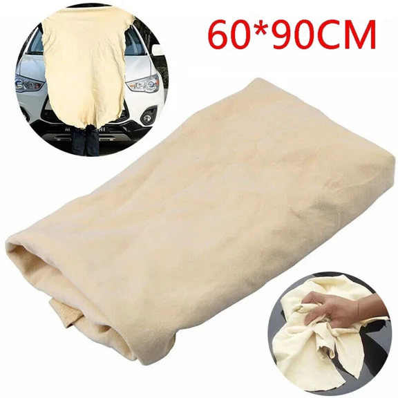 Natural Chamois Leather Car Drying-Towel Cleaning Cloth Absorbent Shammy Towel