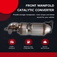 thumbnail image 2 of Front Manifold Catalytic Converter EPA for Honda Accord 1.5L 2018-2022, 2 of 11