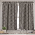 thumbnail image 2 of Ambesonne Flower Valance & Curtain, Spring Buds Branches, 55"x24", Orange White Grey, 2 of 6