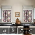 thumbnail image 4 of Pioneer Kitchen Curtains and Valance Set 36 Inch Tier Boho Autumn Floral 3 Pieces Set Dining Room Small Curtain Drapes Cafe Curtains Valance for Home Decor Rod Pocket, 4 of 6