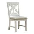 thumbnail image 6 of Furniture of America Muschamp Wood 5-Piece Dining Set in Antique White, 6 of 15