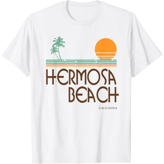 Hermosa Beach California Surf Light T-Shirt