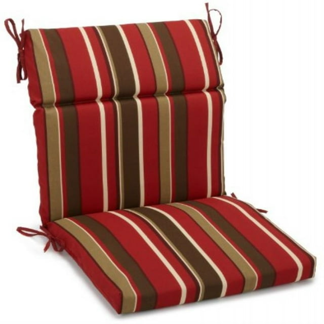 Coussin d'Extérieur en Polyester Filé pour Chaise, Siège/dossier Carrés, 22 Po X 45 Po - Monserrat Sangria