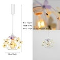 thumbnail image 3 of FSLiving J-type Track Pendant Hanging Light with White Hollow Shade with 3D Simulated Butterflies Modern Design for Kitchen Sink Counter-Top Bay-Window - 1 Pack, 3 of 6