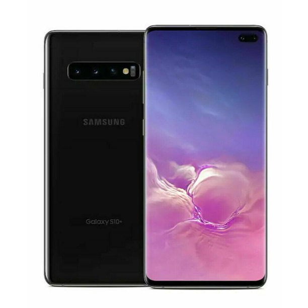 Restored Verizon Unlocked Samsung Galaxy S10 Plus 128gb Prism Black Gsm Refurbished Walmart Com