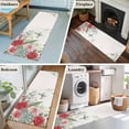 thumbnail image 6 of Spring Roses 2'x6' Runner Rug, Garden Botanical Leaves Butterflies Washable Non-Slip Area Rugs for Hallway Kitchen Floor Bedroom Entryway, StainResistant Laundry Carpet Decoration Indoor Mat, 6 of 9