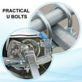 thumbnail image 6 of Uxcell Round U-Bolts, Round Bend U-Bolt Stainless Steel Pole U Bolt with Nut Plate Washer for Boat Trailer Camping Sailboat M6x14mm, 6 of 7