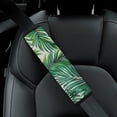 thumbnail image 4 of WYYP Palm Leaf Car Seat Belt Pad Cover Car Interior Decor Ideal for Car Interior Accessories 1Pcs, 4 of 5