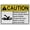 Warning Sign 3, variant on ANSI Machine Safety Sign Rotating Equipment 8"x12" Weatherproof Safety Sign (Rotating equipment Never operate without guard installed Contact will cause death or serious injury not a step)