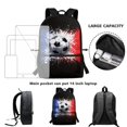 thumbnail image 6 of Uourmeti Soccer Paint Splatter Lightweight Backpack, 17 Inchs Adjustable Shoulder Straps Daypack Comfortable To Carry School Backpack for Teenagers, 6 of 6