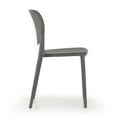 thumbnail image 5 of Belle Gray Boucle Fabric Dining Chair with Swivel Base, 5 of 6