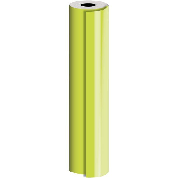 JAM Industrial Bulk Wrapping Paper, 1/Pack, Matte Lime Green Gift Wrap