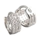 thumbnail image 1 of Guardurnaity 1 par de pendientes de moda exquisitos redondos anchos tres filas circón oreja anillo femenino aro pendiente joyería accesorios Ropa, zapatos y accesorios Miscelánea Oro blanco, 1 of 6