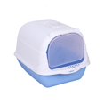 thumbnail image 3 of fastboy Enclosed Hooded Cat Litter Box for Small Animals Easy to Clean Blue 51 x 37 x 36cm, 3 of 6