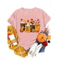 thumbnail image 6 of SHESIINN Women'S Short-Sleeve Round Neck T-Shirt with Pumpkin Spice Print, 6 of 9