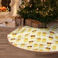 thumbnail image 5 of Fotbe Cute Yellow Duck Pattern Christmas Tree Skirt, Tree Skirts Plush Christmas Decorations, Christmas Tree Skirts Xmas Decorations Holiday Party Decor-48", 5 of 6