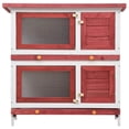 thumbnail image 3 of vidaXL Rabbit Hutch Bunny Cage Pet House for Small Animals Solid Pine Wood, 3 of 6