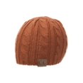 thumbnail image 1 of Thick Knitted Cuffless Beanie - Rust, 1 of 1