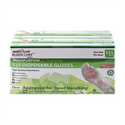 disposable food handling long cuff poly gloves - one size fits most, 525 per box (2 boxes)