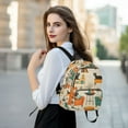 thumbnail image 6 of FORMRS Mini Backpack Purse for Women Travel Daypack Casual Shoulder Bag, Black Cats Reading, 6 of 7