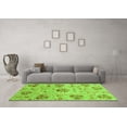 thumbnail image 3 of Ahgly Company Indoor Round Abstract Green Modern Area Rugs, 3' Round, 3 of 4