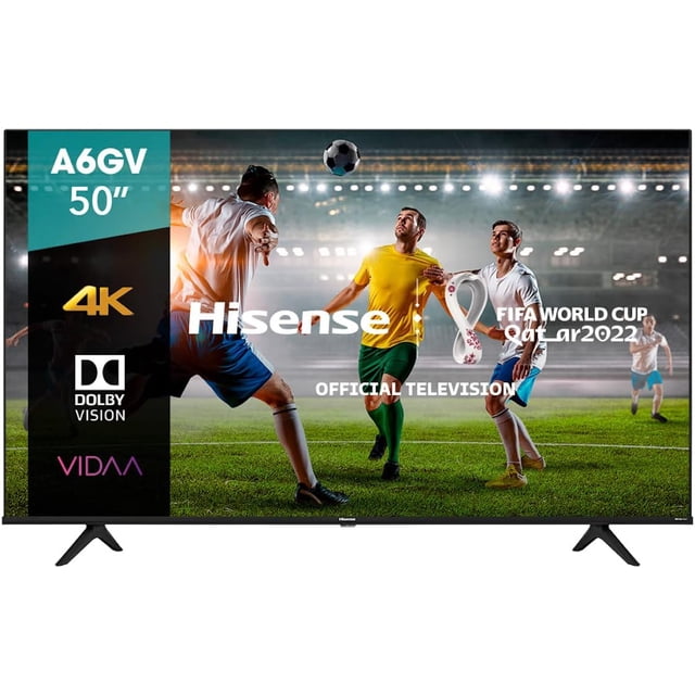 Pantalla LED Smart TV 4K Ultra HD Hisense 50A6GV 50 Pulgadas