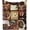 White Brown, variant on Western Throw Blanket, American Rodeo Theme Cowgirl Design Leather Boots Hat Rustic Picture, Flannel Fleece Accent Piece Soft Couch Cover for Adults, 50" x 60", Black Brown D1