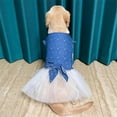 thumbnail image 3 of UOSIA Denim Dog Dresses for Large Dogs Girl Dog Clothes with Bow Knot,3XL,Blue, 3 of 6