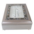 thumbnail image 4 of Happy Anniversary Polycast Brushed Pewter Crystal Gemstones Musical Trinket Box, 4 of 10