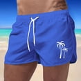 thumbnail image 2 of Kcolen Men Swim Trunks Elastic Waist Drawstring Swim Shorts Lightweight Bathing Suit Mens Swim Trunks Beach Summer Athletic Fit Swimming Shorts for Men, 2 of 4