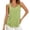Green, variant on Casual Slub Knit Vest Sleeveless Summer Basic Camisole Soft Comfortable Layering Tank Band Top Women Shirt with Strings