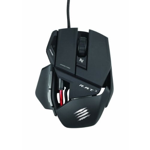 RAT 3 Gaming Optical Mouse 3500 dpi Matt Black NEW Mad Catz Cyborg R.A.T 