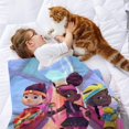 thumbnail image 2 of Kiya y los Héroes Kimoja anti-pilling, suave, ligera, esponjosa y acogedora de lujo para hogar y cocina – Perfecta para niños y adultos, 100 x 150 cm, 2 of 6